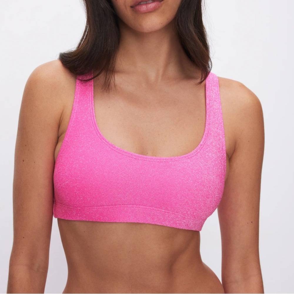Good American Sparkle Swim Top